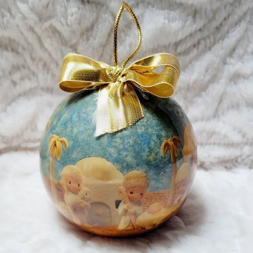 VTG Enesco Precious Moments Collection Christmas Nativity Ornament 3